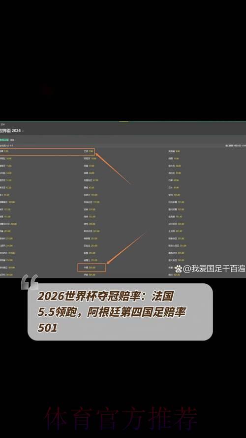 2026年世界杯赛事赔率走势深度解析 2026年世界杯赛事赔率走势深度解析